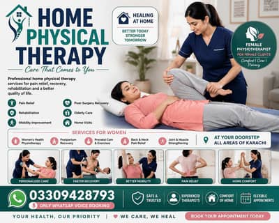 HOME beauty spa Karachi service Physiotherapy