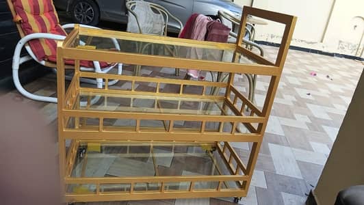 Tea trolly heavy look elegant design