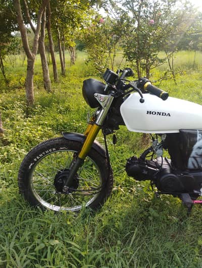 Custom Build Cafe Racer 70cc Punjab Registered