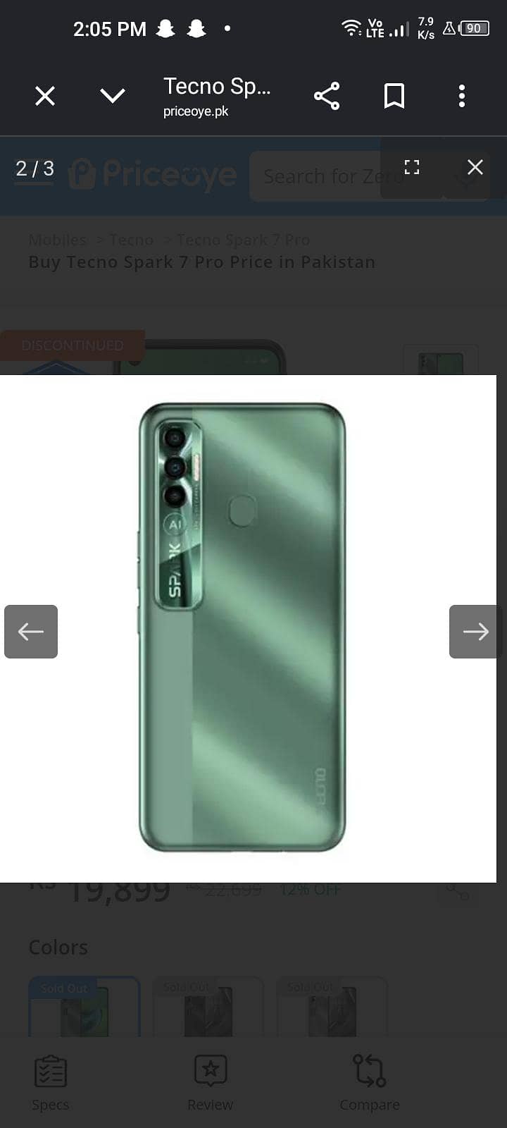 Tecno spark 7 pro 0
