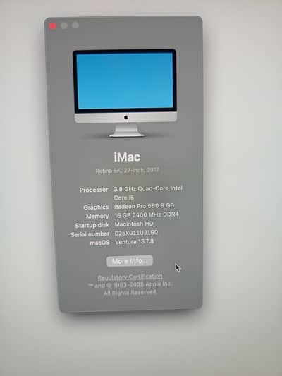 Apple iMac Retina 5K 27" (2017) For Sale 