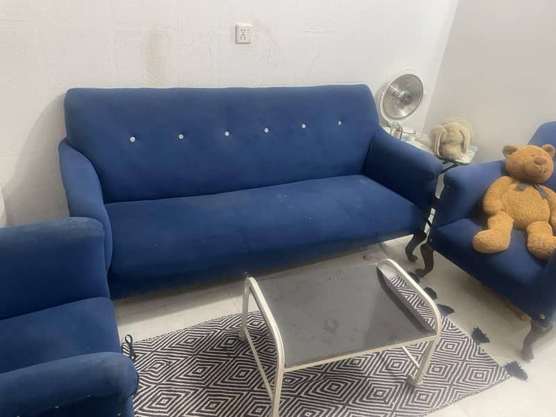 solid wood 5 seater sofa set 3