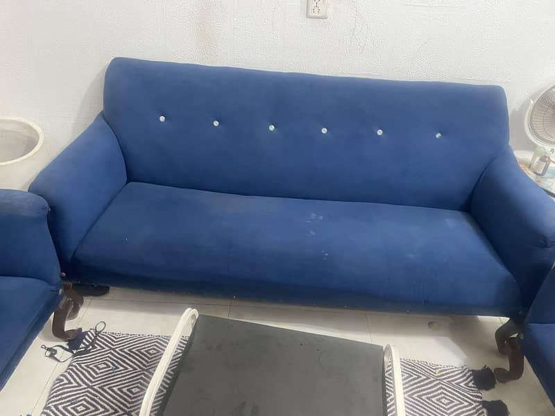 solid wood 5 seater sofa set 4