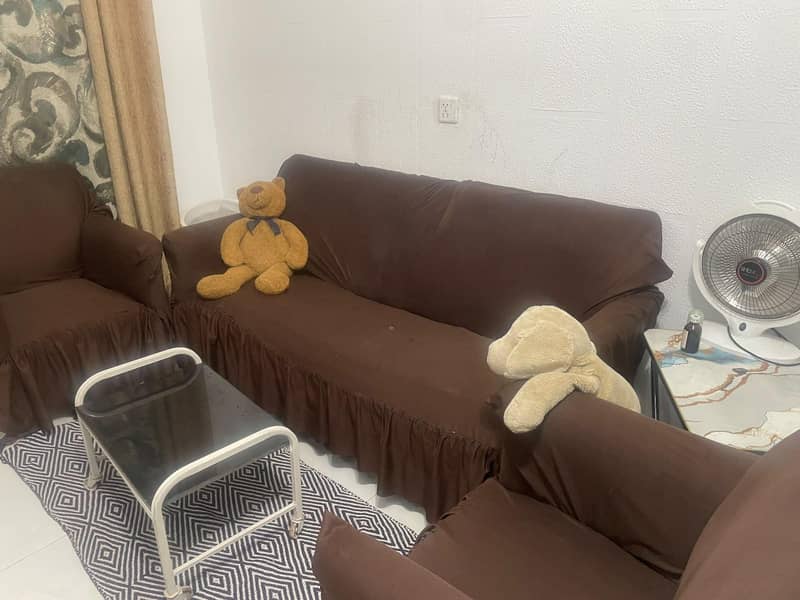 solid wood 5 seater sofa set 6