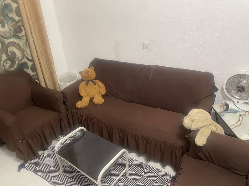 solid wood 5 seater sofa set 9