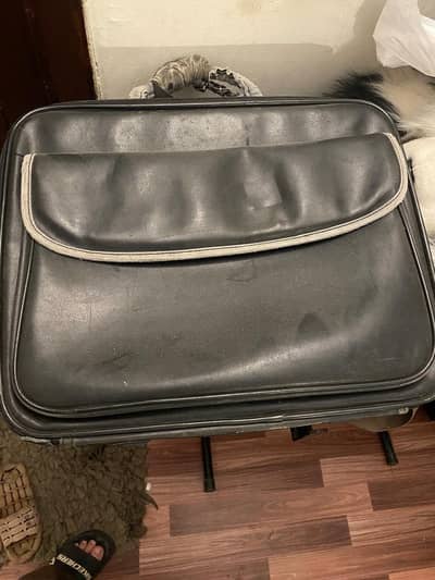 Leather laptop bag