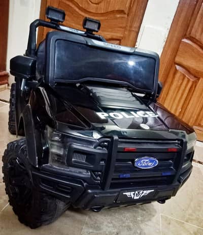 Kids Electric Battery Operated 2 Seater Jeep with Remote Control - Bl