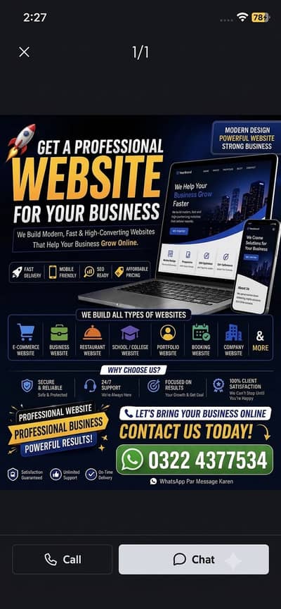 Professional website developer
