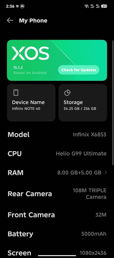 Infinix Note 40