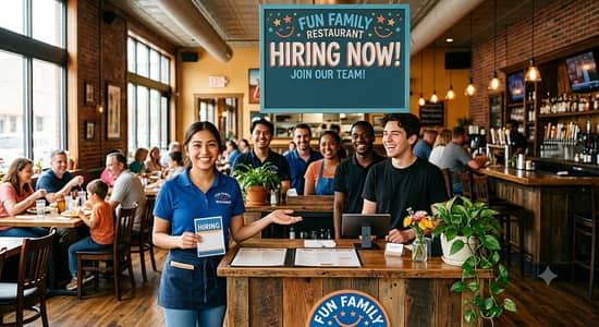 Fun Family Restaurant Need Staff