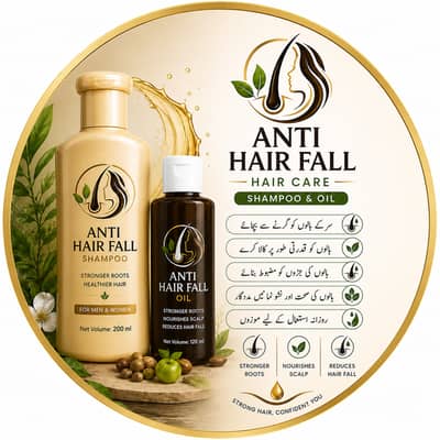 Anti hair fall shampoo and oil( purely natural ingredients)