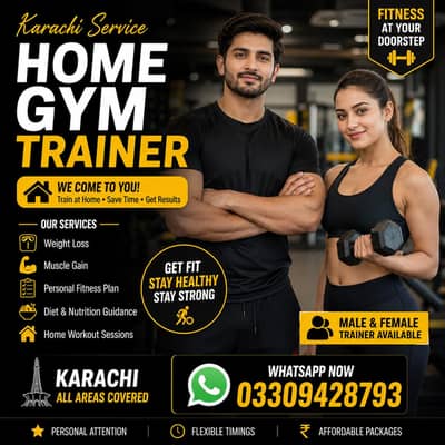 karachi Home Gym trainer FITNESS