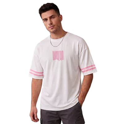 White Oversized Graphic T-Shirt
