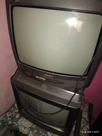 one Panasonic and one Phillips tv
