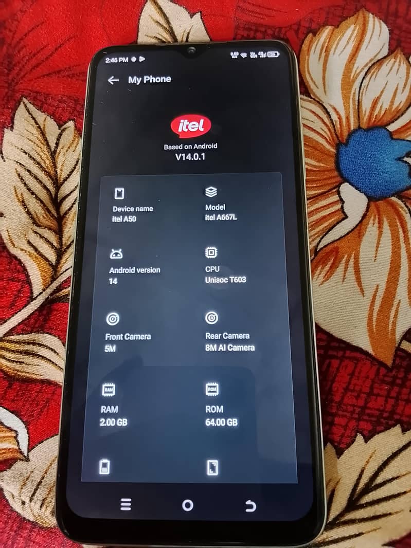Itel A50 2