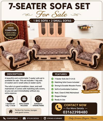 7 Seater Sofa For Sale