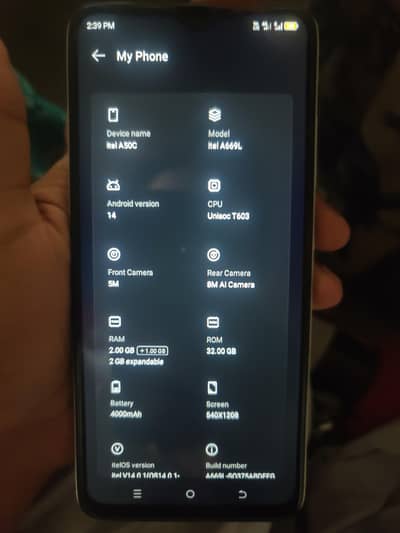 Itel A50C