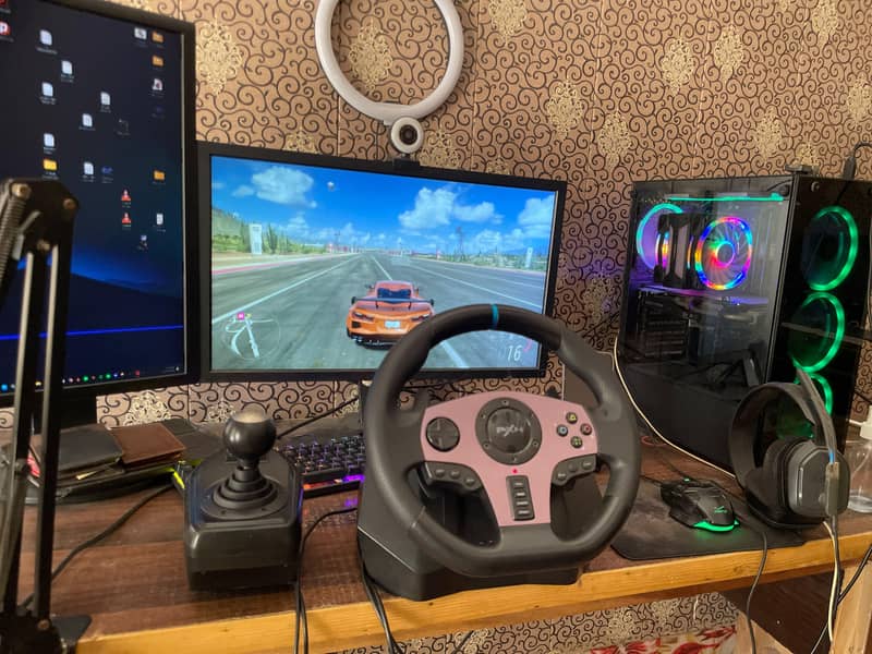 Gaming Steering Wheel Controller - Complete Setup 0