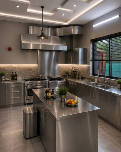 Domestic Stainless Steel Kitchen/Modular Kitchen Manufacturer Pakistan