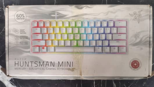 Razer Huntsman Mini Mercury White 60% Optical Gaming Keyboard