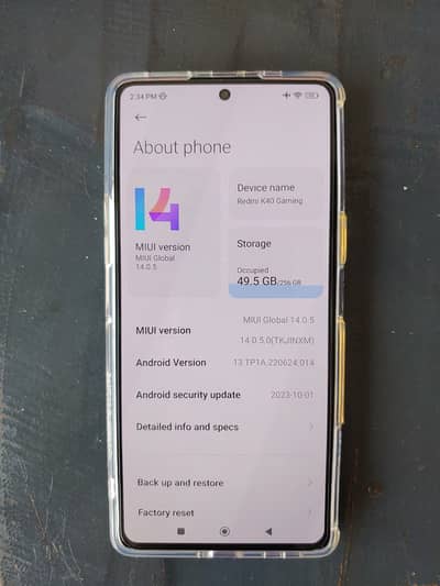 Xiaomi Redmi K40 Gaming Addition 12/256GB 67w fast charg 0.3408649603