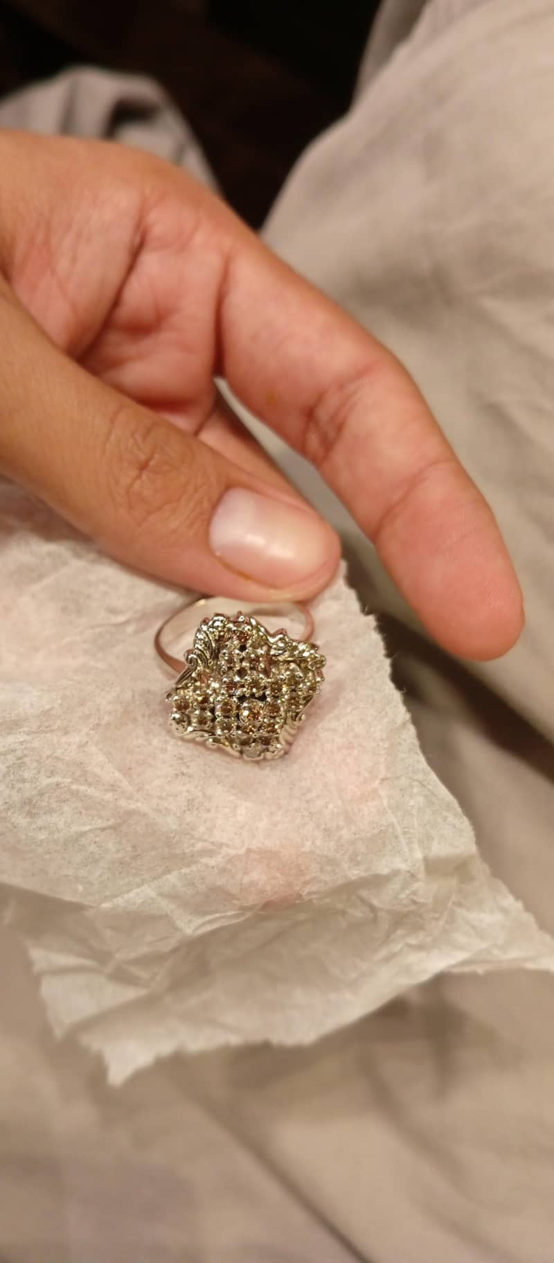 daimond Ring silver 2