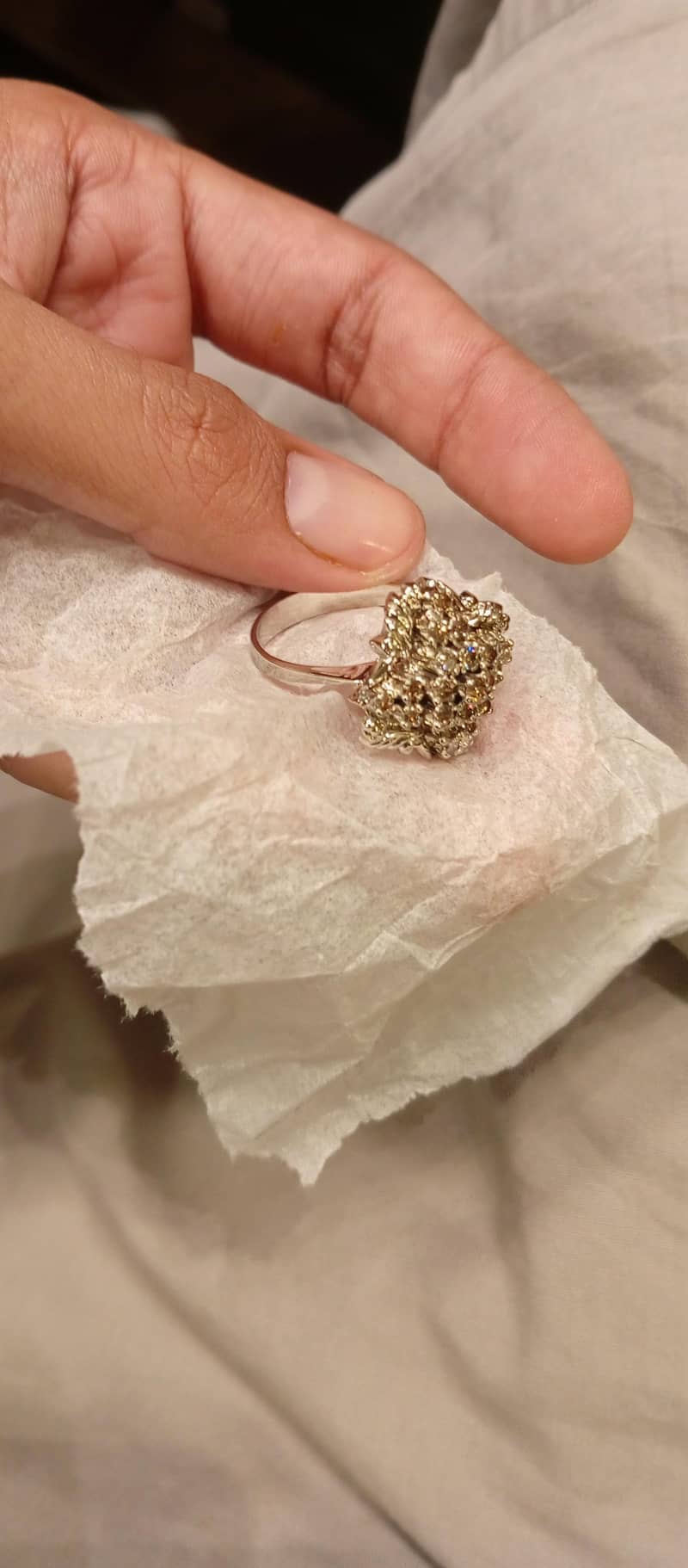 daimond Ring silver 3