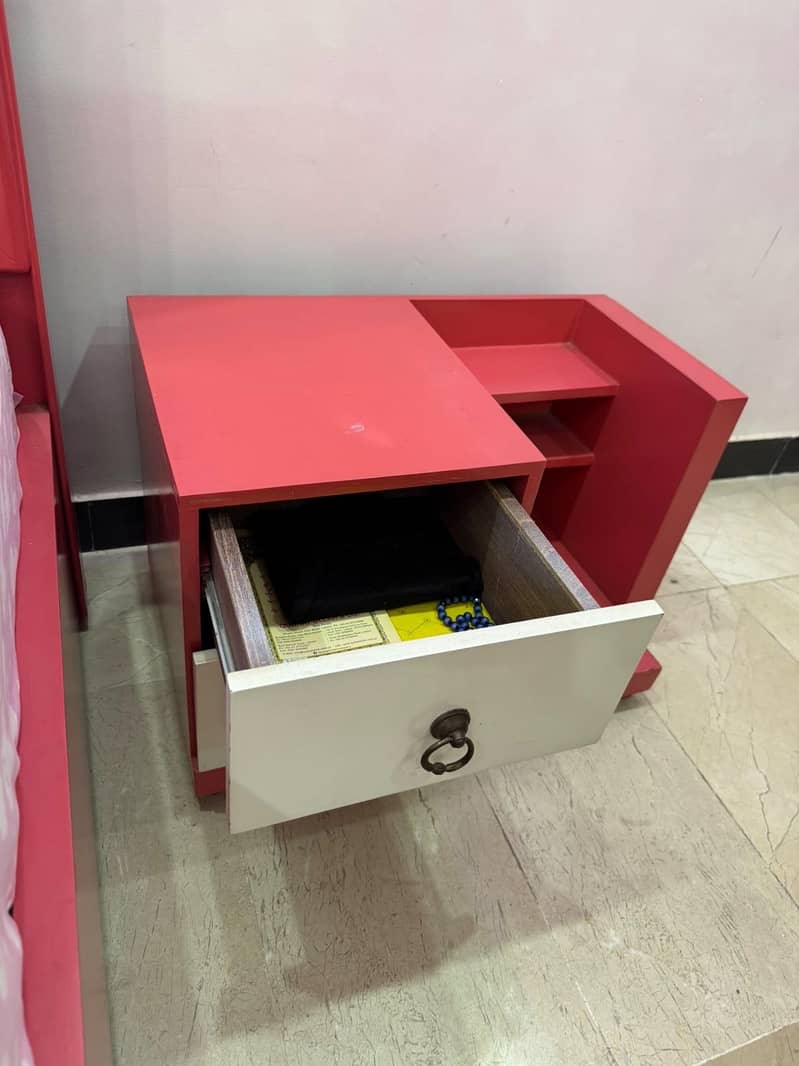 Bed with side drawer 2