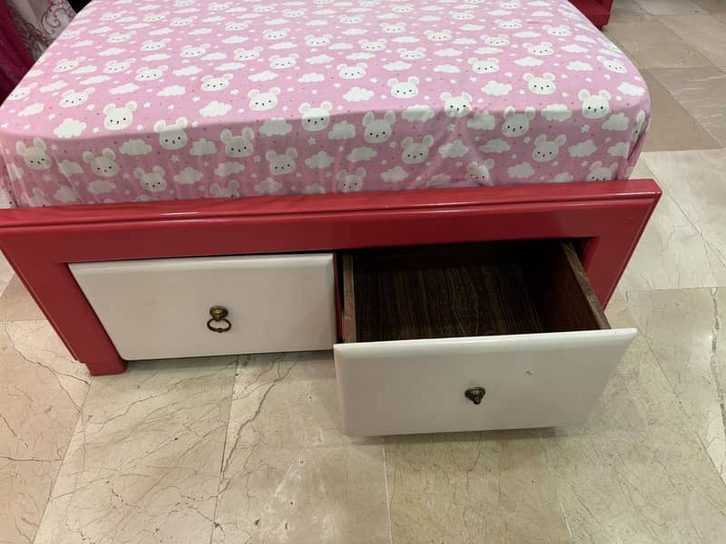 Bed with side drawer 6