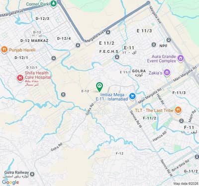 CDA Sector E-12/4(35*70)=10 Marla Plot For Sale On 50ft Wide Road.
