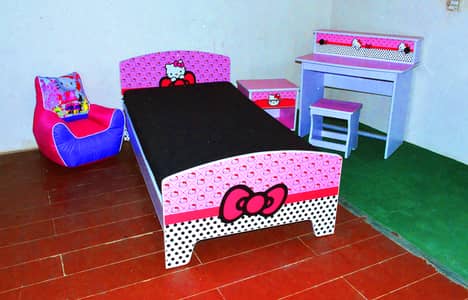Hello Kitty Single Bed for Girls, New Style Kids Beds By Furnisho