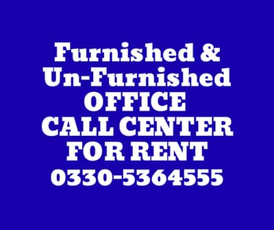 Office,Hall,Call center for Rent 0330-5364555