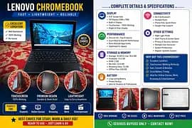 Lenovo Chromebook touchscreen laptop well condition