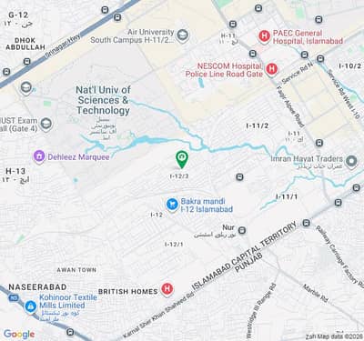 Cda Sector I-12/3(25*50) 5 Marla Plot For Sale Back To Nust Road 130 Series