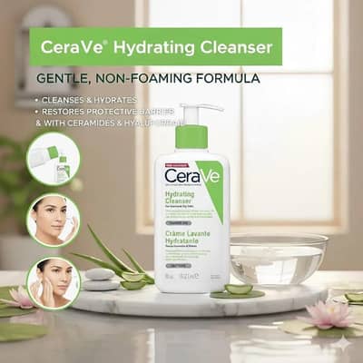 CeraVe Hydrating Cleanser Non - Foaming For Sensitive Skin