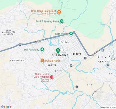 Cda Sector D-12 Markaz (107*60) 711-Square Yards Main Boulevard Commercial Plot For Sale