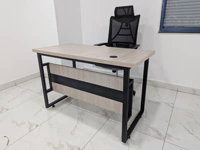 manager table, study table, office table, staff table, computer, chair