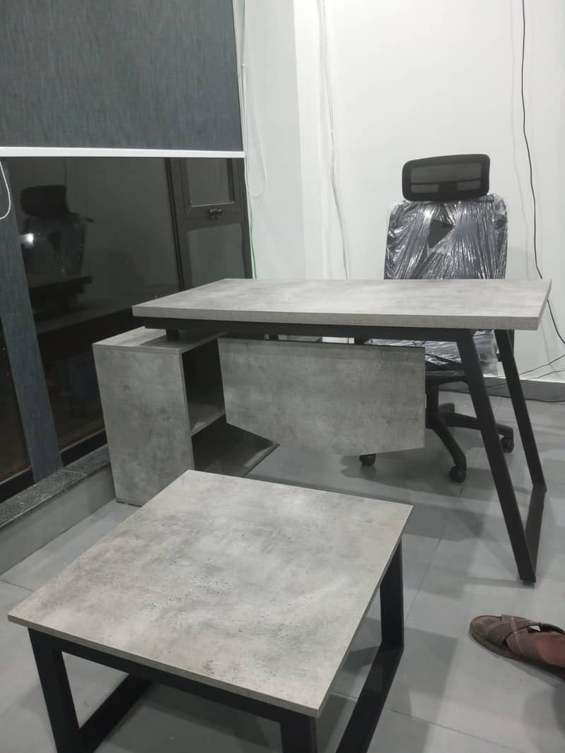 manager table, study table, office table, staff table, computer, chair 4