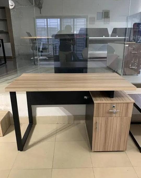 manager table, study table, office table, staff table, computer, chair 7