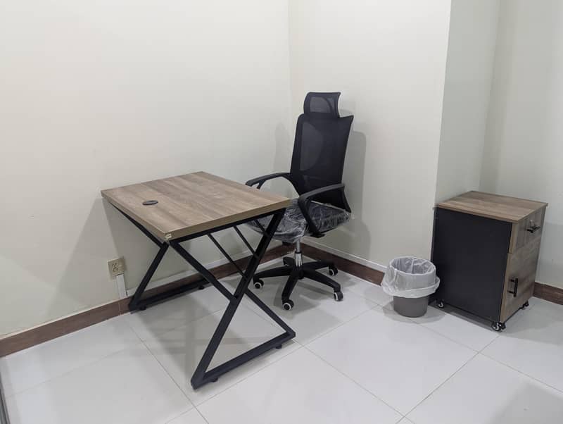 manager table, study table, office table, staff table, computer, chair 13