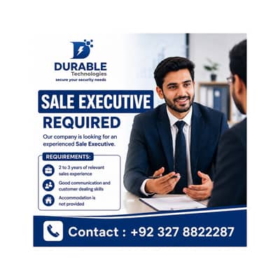 Experienced Sale Executive Required – Lahore (Sales Jobs) ,Urgent Hire