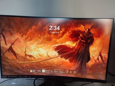 MSI MAG27CQ monitor, 27inch, Curved VA panel, Perfect for Gaming