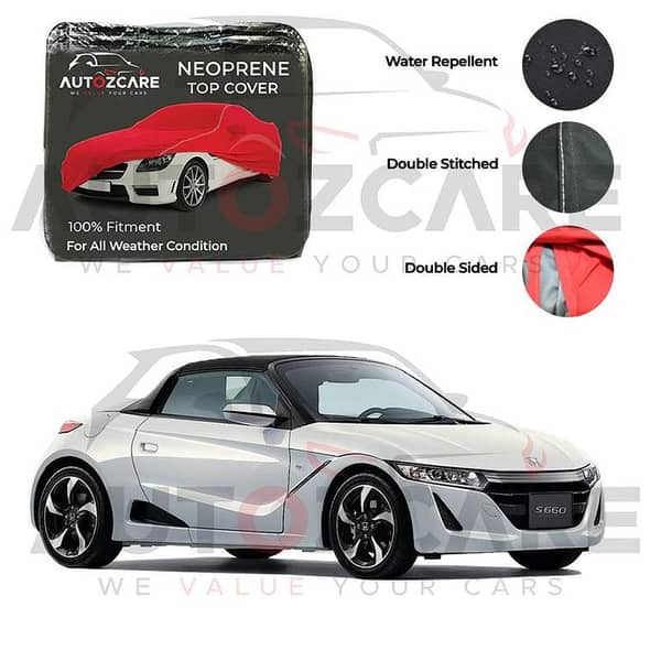Honda S660 Neoprene Car Top Cover - Model 2015-2022