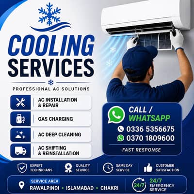 Professional AC Installation, Repair, Gas Charging & Deep Cleaning