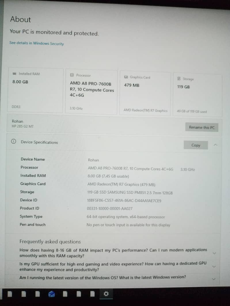 HP PCc 3