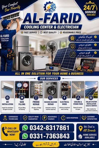 Ac and alactronic  AC Service & Gas Fillin AC technician
