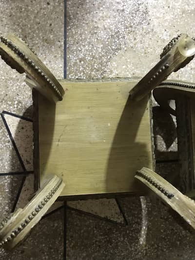 Vintage Swan Leg Wooden Nesting Tables Set of 3