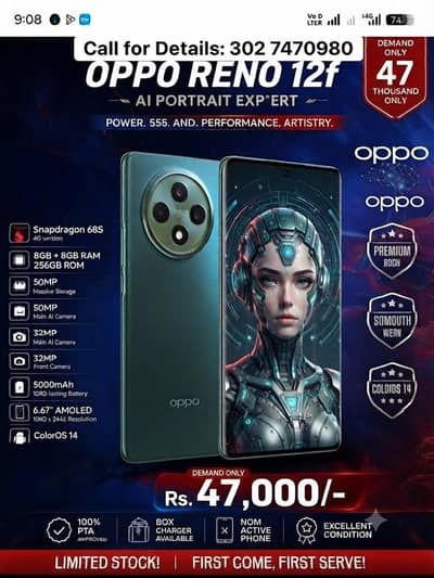 Oppo Reno 12f4g 03027470980