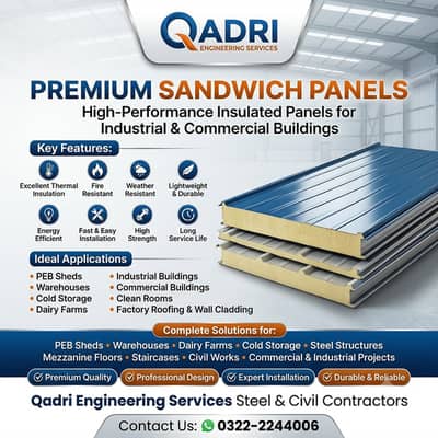 PU sandwich panel/ High Quality PU Sandwich Panels/Insulated PU Sandw