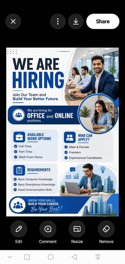 We are Hiring Staff For Online And Office Work